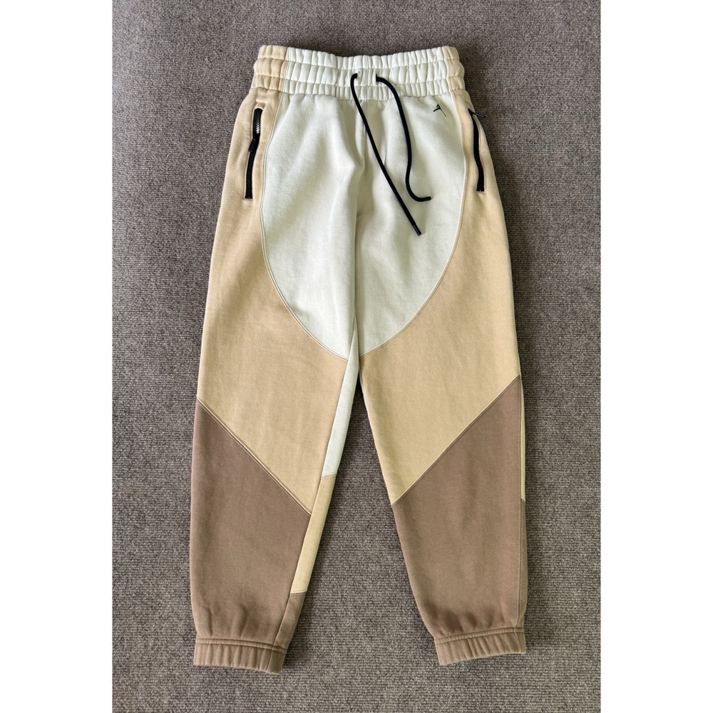 Jordan Women's Fleece Jogger Pants S Team Gold Club Gold CQ6673-783 Zip - Picture 2 of 13